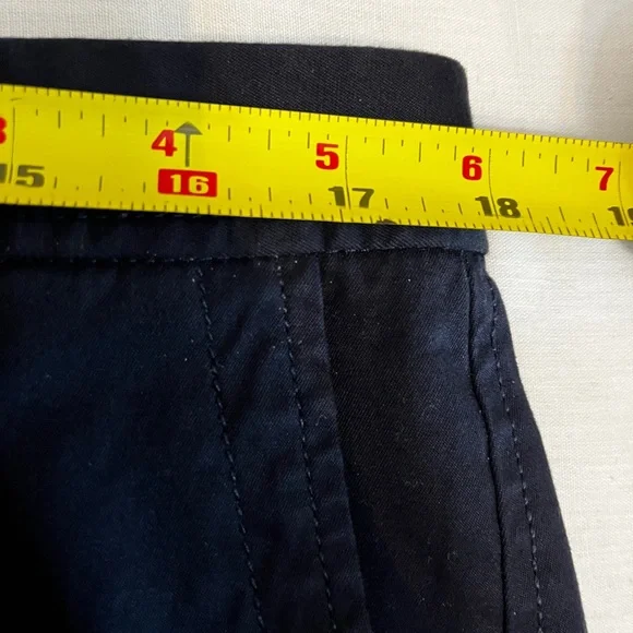 Talbots Dark Navy Girlfriend Chino Petites 12P Relaxed Straight Leg Pant Office - Picture 8 of 10